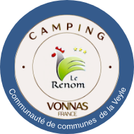 Logo camping le Renom à Vonnas dans l’Ain