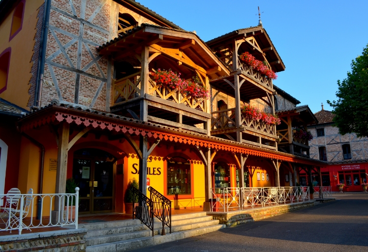 Maisons à colombages à Vonnas dans l’Ain