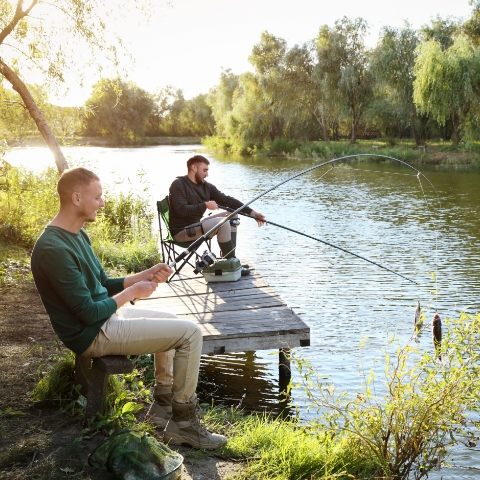 Activité pêche au camping le Renom à Vonnas dans l’Ain